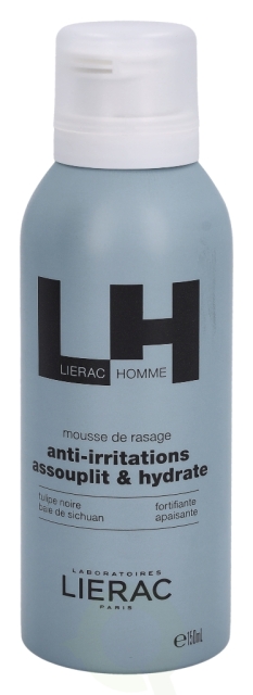 Lierac Paris Lierac Homme Shaving Foam 150 ml Anti-Irritations Assouplit & Hydrate