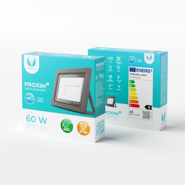 Forever Light PROXIM II - LED-flomlys, 10W |6000K| IP66