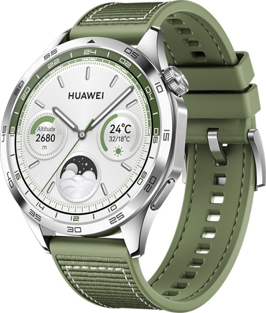 Huawei Watch GT4 Active - Smartklokke, 46 mm, grønn