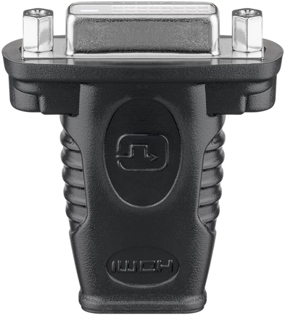 Goobay HDMI™/DVI-I-adapter, forniklet HDMI™-kontakt (type A) > DVI-I-kontakt Dual Link (24 + 5 pinner)