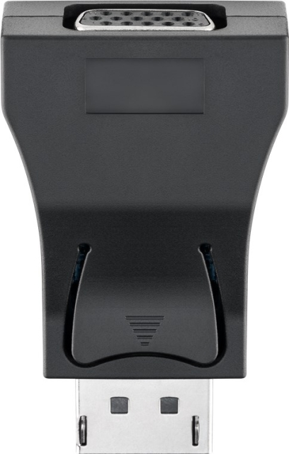 Goobay DisplayPort™/VGA-adapter 1.1, gullbelagt DisplayPort™-plugg > VGA-kontakt (15-pinners)