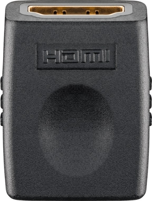 Goobay HDMI™-adapter, kobler, gullbelagt, 8K @ 60 Hz HDMI™-kontakt (type A) > HDMI™-kontakt (type A)