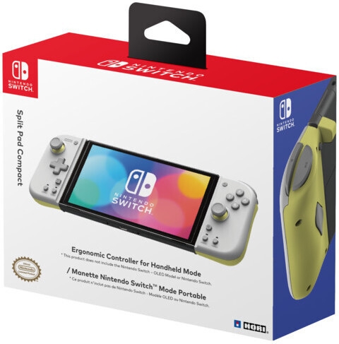 Hori Split Pad Compact spillkontroller, grå, Switch / Switch OLED