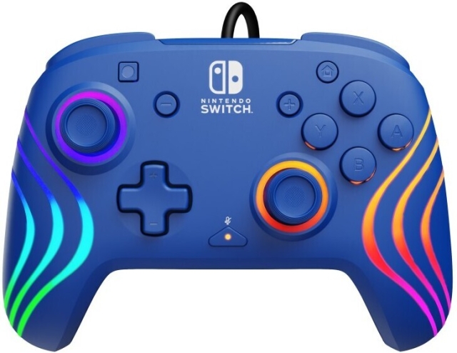 PDP Gaming Afterglow Wave Wired Controller - kablet spillkontroller, blå, Switch