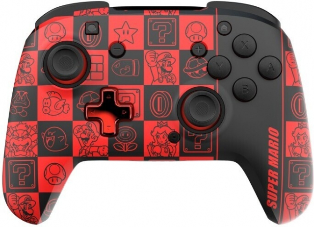 PDP Gaming Rematch Glow Wireless Controller - trådlös spelkontroll, Super Icon, Switch