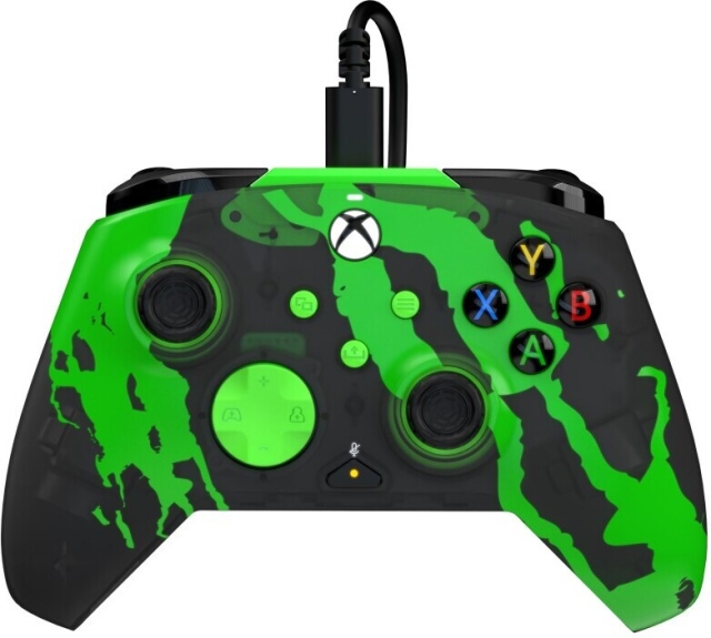 PDP Gaming Rematch kablet kontroller - Jolt Green (Glow In Dark) - kablet spillkontroller, Xbox