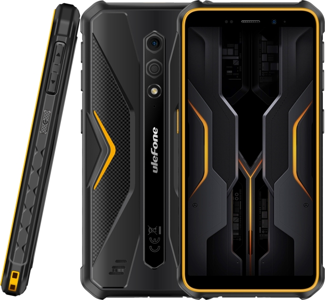 Ulefone Armor X12 Pro-telefon, 64/4 GB, svart/oransje
