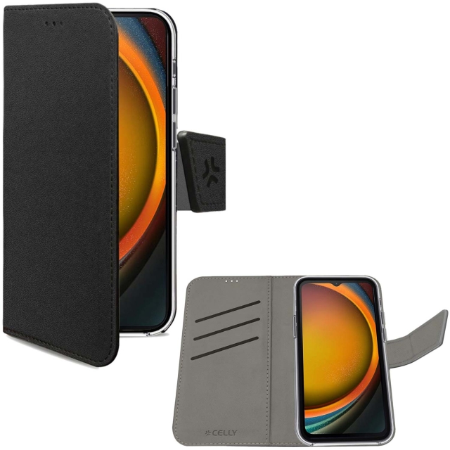 Celly Wally Wallet Wallet-etui Galaxy XCover 7 Svart