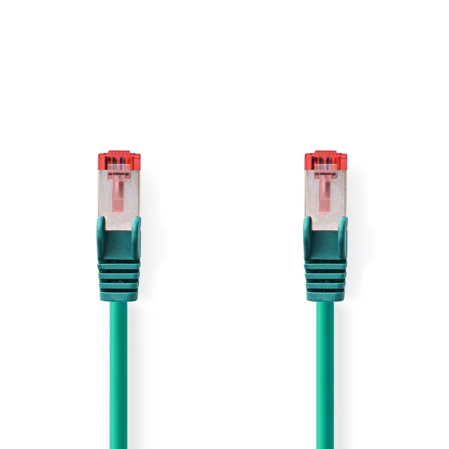 Nedis CAT6 Nettverkskabel | RJ45 Han | RJ45 Han | S/FTP | 0.25 m | Rund | LSZH | Grøn | Label