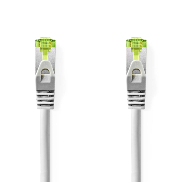 Nedis CAT7 nettverkskabel | S/FTP | RJ45 Han | RJ45 Han | 2.00 m | Snagless | Rund | LSZH | Grå | Label