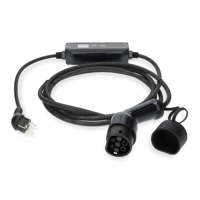 Nedis Bærbar lader for elektriske kjøretøy | AT-N05V3V3-F 3G1.5 | 1380 / 2300 / 3680 W | 6 / 8 / 10 / 13 / 16 A | 1 Phase | 5.00 m | Sort | Gaveeske