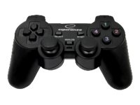 Esperanza Gamepad PC Sony PS2 og PS3 Svart