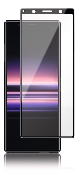 Panzer Sony Xperia 5, buet glass, svart
