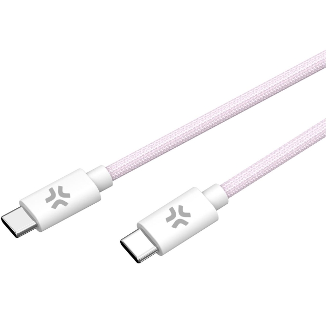 Celly USB-C til USB-C-kabel 60W 1,5 m rosa