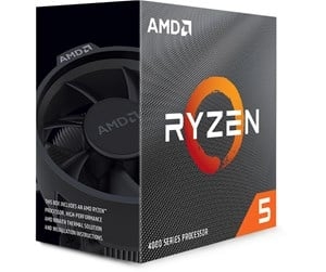 AMD CPU Ryzen 5 4500 3,6 GHz 6 kjerner AM4 (PIB - med kjøler)