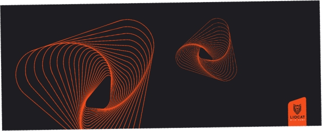 Liocat PD 683 - Gaming musematte XXL, svart