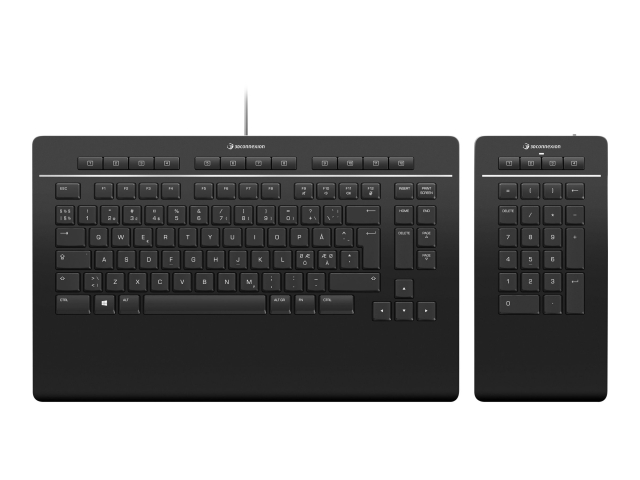 3Dconnexion Pro Numpad-tastatur og numerisk tastatur sett Kabling Nordic