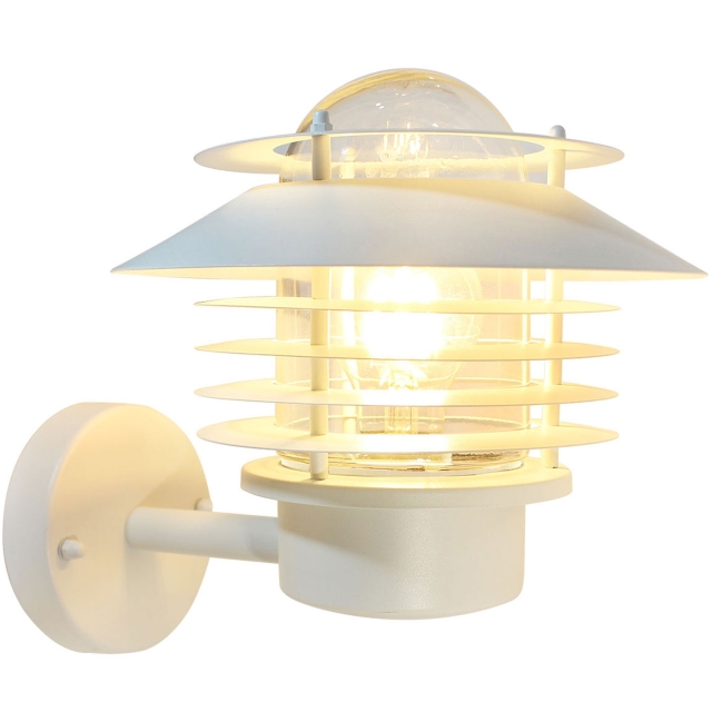 Llitt Stig Up Veggarmatur E27 sokkel IP44 Hvit