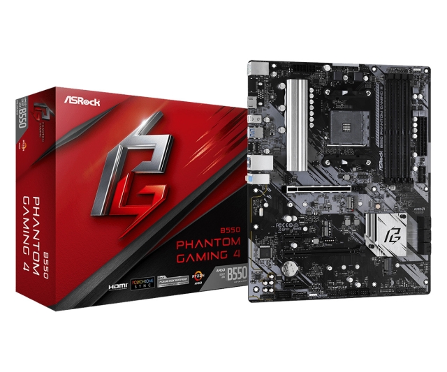 ASROCK B550 Phantom Gaming 4 ATX AM4 AMD B550