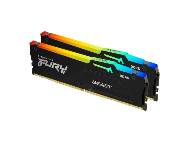 Kingston Fury Beast RGB KF556C36BBEAK2-32 32 GB (16 GB x2) DDR5 5600MT/s Non ECC DIMM