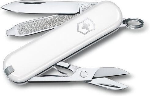 Victorinox Classic SD Falling Snow multiverktøy, hvit