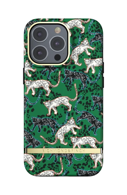 Richmond & Finch iPhone 13 Pro Freedom-etui, grønn leopard