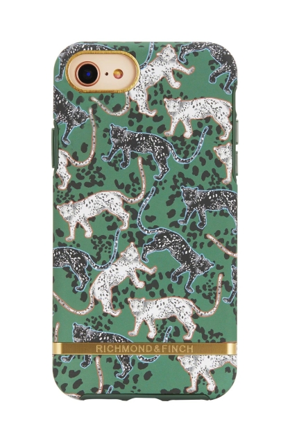 Richmond & Finch iPhone 7/8/SE2-etui, grønn leopard
