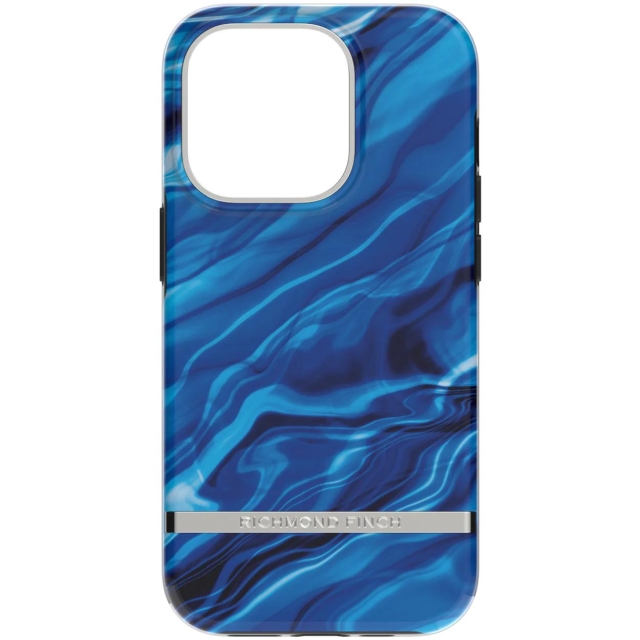 Richmond & Finch iPhone 14 Pro-etui, Blue Waves