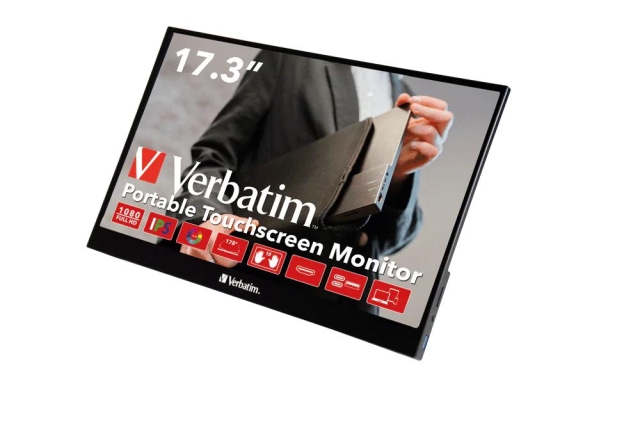 Verbatim PMT-17 Portable Monitor 17.3" Full HD 1080p Metal Housing