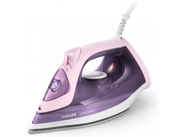 Philips 3000-serien DST3020/30 strykejern Dampstrykejern Keramisk strykesål 2200 W Rosa, Lilla