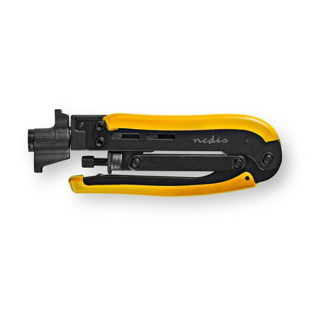 Nedis Installasjonsverktøy for Antennekabel | Crimp Plier Tool | Gul / Sort | ABS / Stål