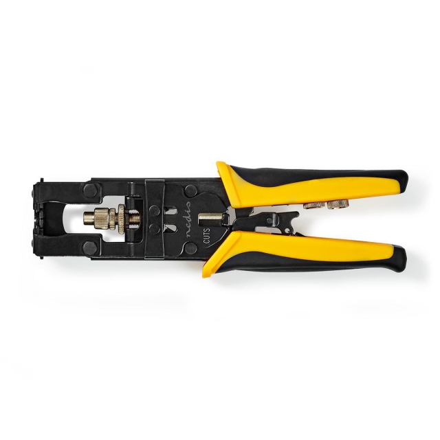 Nedis Installasjonsverktøy for Antennekabel | Crimp Plier Tool | Gul / Sort | ABS / Stål