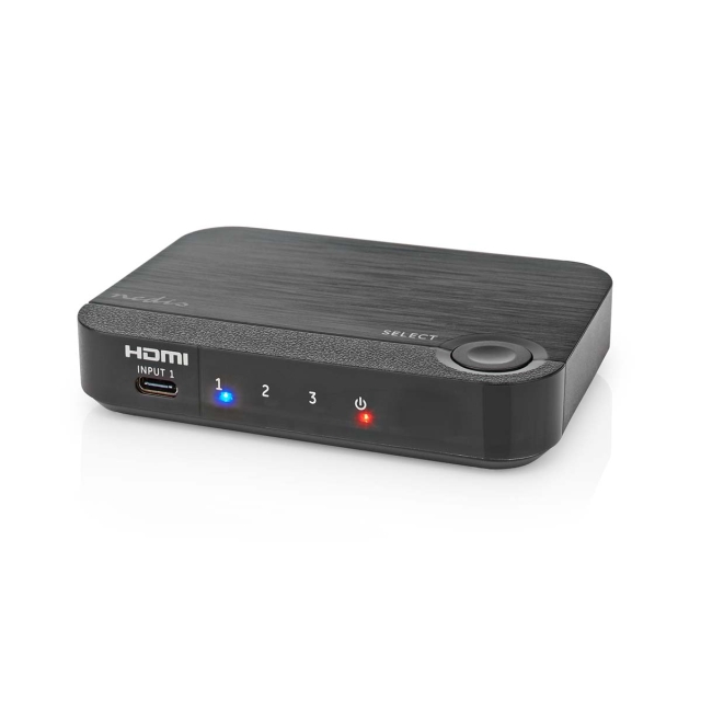 Nedis HDMI ™ Converter | 1x USB-C™ / 2x HDMI™ Input | 1x HDMI™ Output | 1-veis | 4K@60Hz | 18 Gbps | ABS | Antrasitt