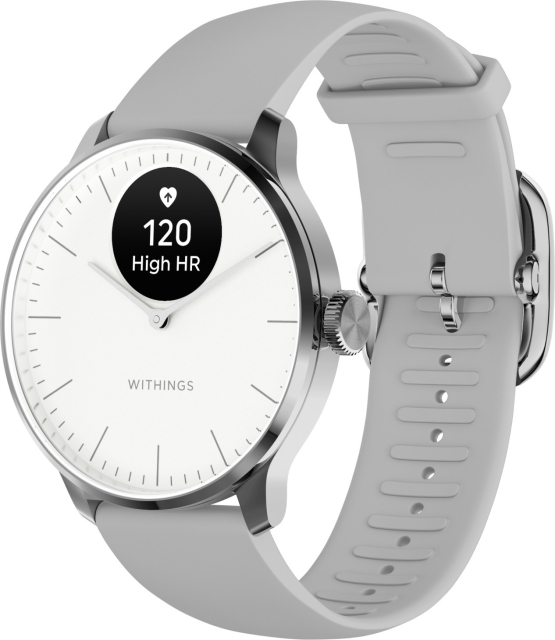 Withings Scanwatch Light smartklokke, 37 mm, hvit/grå