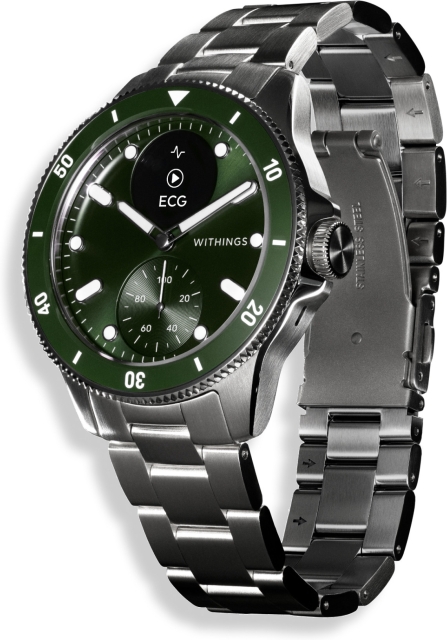 Withings Scanwatch Nova smartklokke, 42 mm, grønn