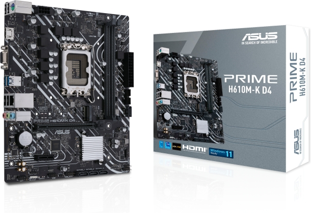 ASUS PRIME H610M-K D4 LGA 1700 mATX-hovedkort