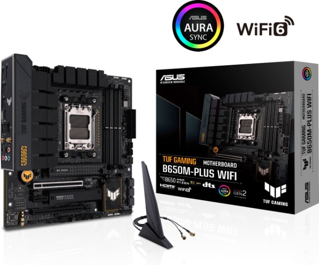 ASUS TUF GAMING B650M-PLUS WIFI mATX-hovedkort