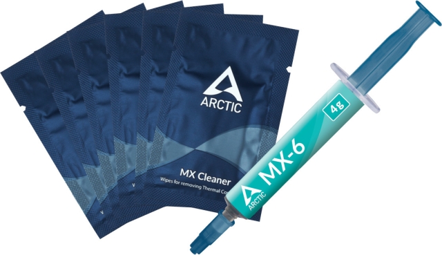 Arctic Cooling Arctic MX-6 termopute, 4 g + 6 stk MX Cleaner rengjøringskluter