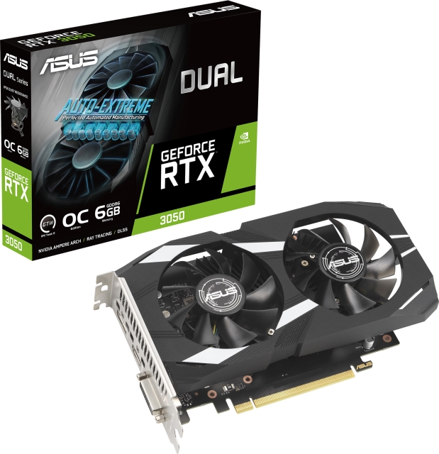 ASUS DUAL GeForce RTX 3050 OC 6 GB grafikkort