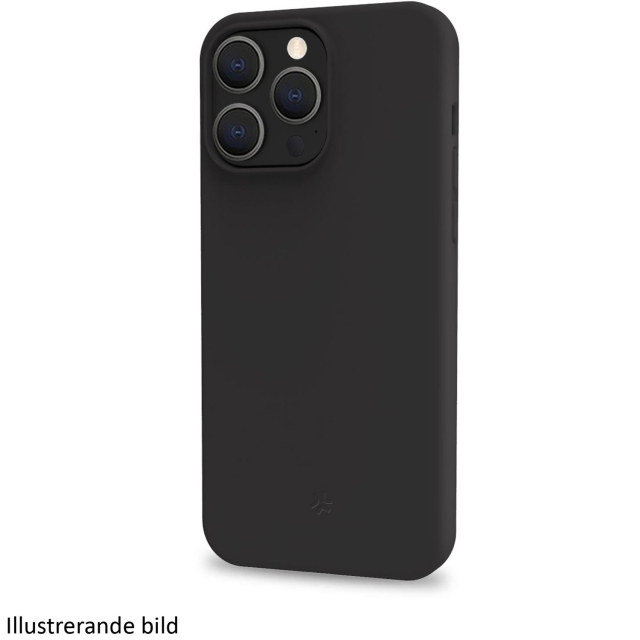 Celly Cromo Soft gummideksel iPhone 16 Plus Svart