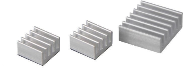 Raspberry Pi kjøleribbesett - kjøleelement-sett