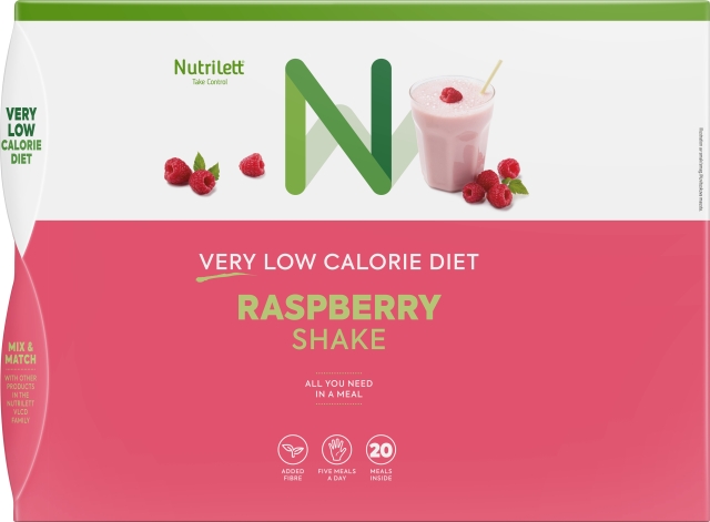 Nutrilett VLCD Raspberry Shake, 35 g, 20-PACK