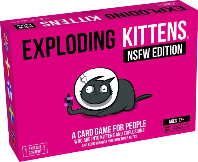 Exploding Kittens NSFW-utgave Nordisk kortspill