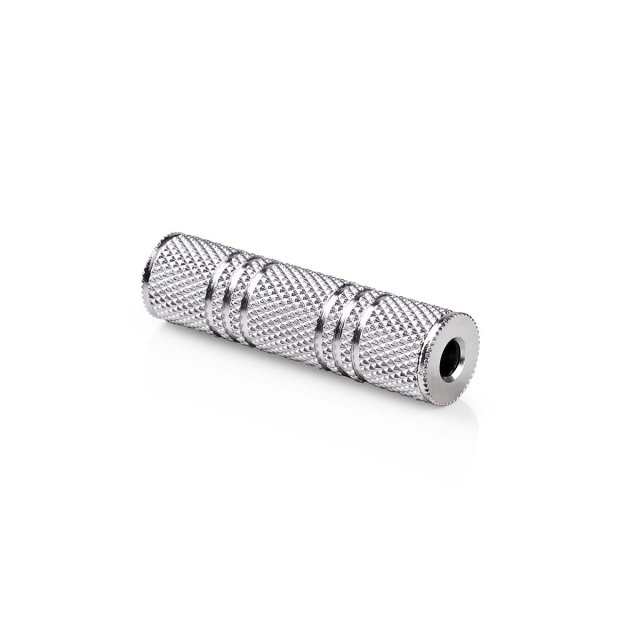 Nedis Stereo Audio Adapter | 3.5 mm Hun | 3.5 mm Hun | Nikkel belagt | Rett | Metall | Sølv | 1 stk. | Boks