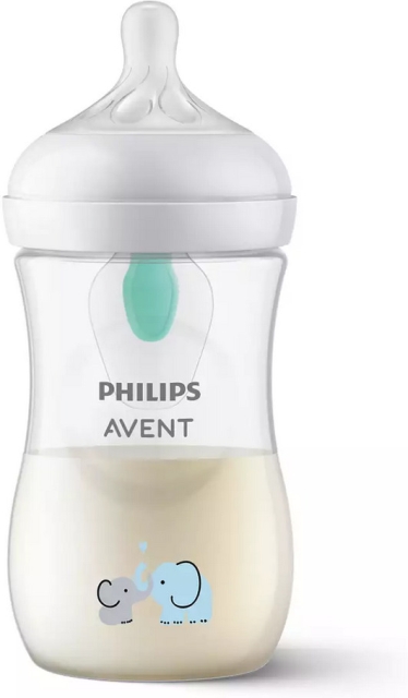 Philips Avent SCY673/81 Natural Response AirFree tåteflaske, 260 ml, elefant