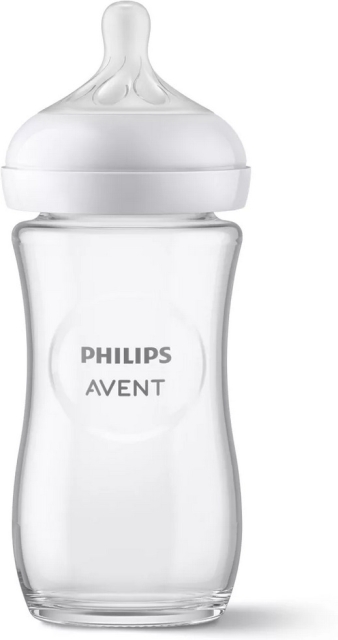 Philips Avent SCY933/01 Natural Response tåteflaske i glass, 240 ml
