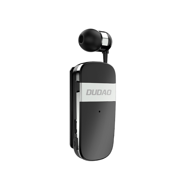 Dudao GU9 Bluetooth-øretelefoner med uttrekkbar ledning, svart
