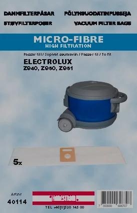 hanestroem Dammsugarpåsar Hanestrom Electrolux Z940,Z950, Z951  5P