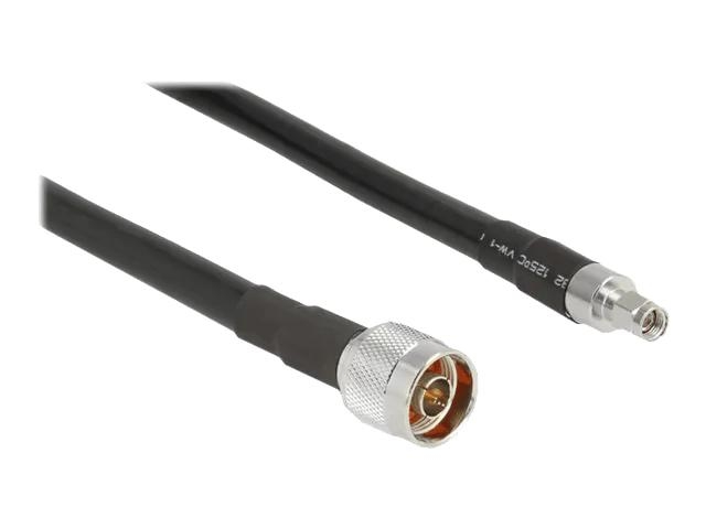 DeLOCK Antennekabel N-plugg >RP-SMA-plugg CFD400 LLC400 1 m med lavt tap