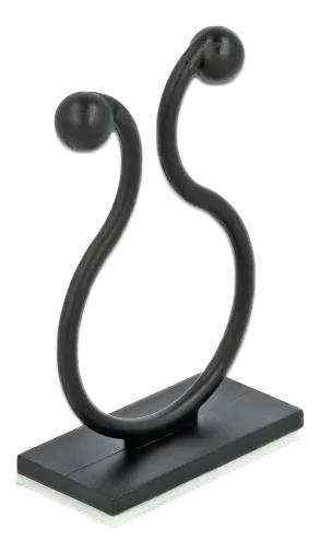 DeLOCK Kabelbor med selvklebende hylse svart 10 stk